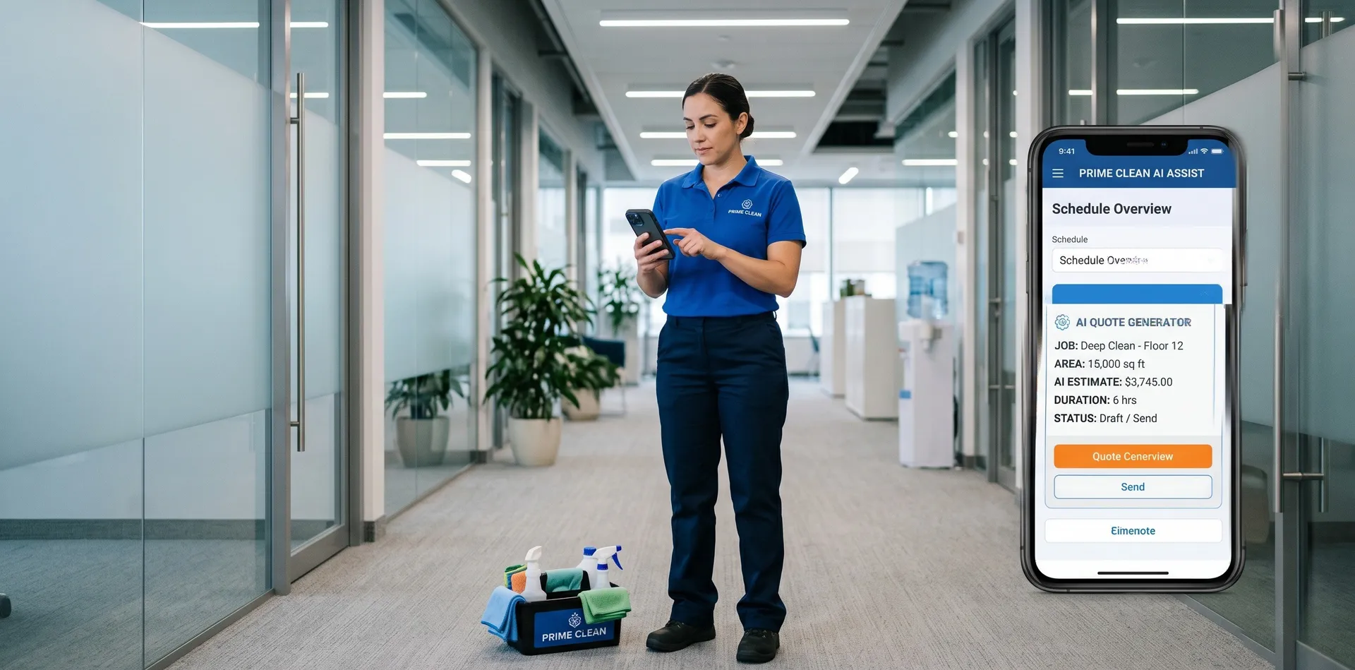 All Clean case study: AI automation powering scheduling and quote generation for commercial cleaning service